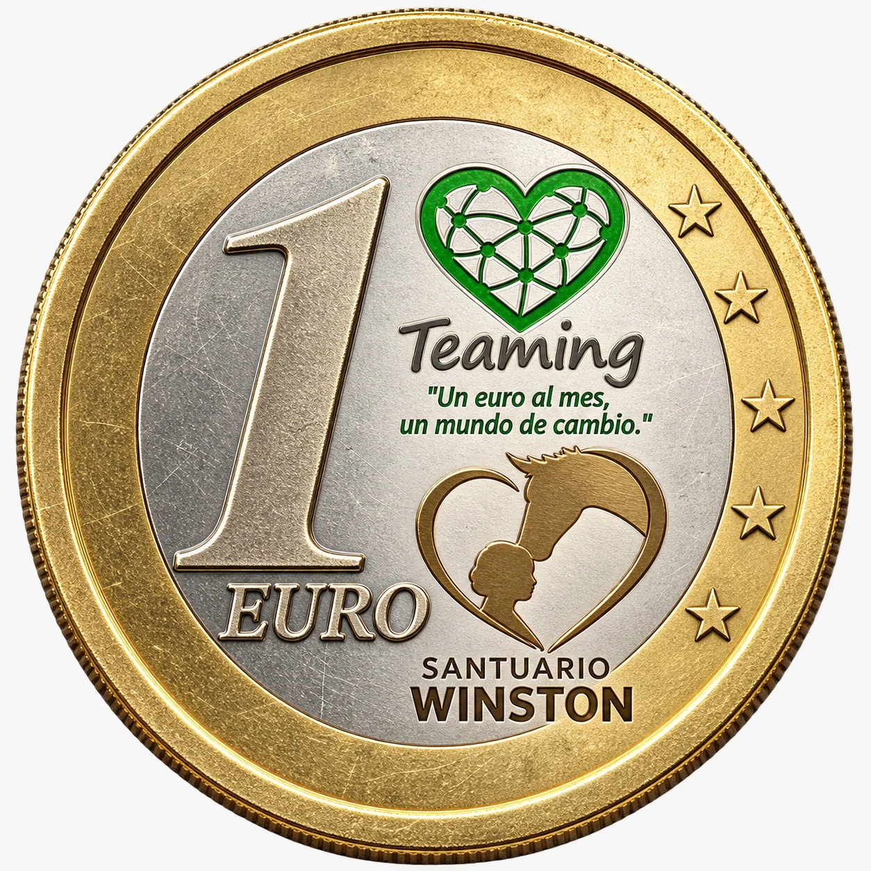 Un euro al mes para Santuario Winston con Teaming